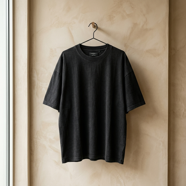 Minimalist Hanger T-Shirt Venetian Plaster Wall