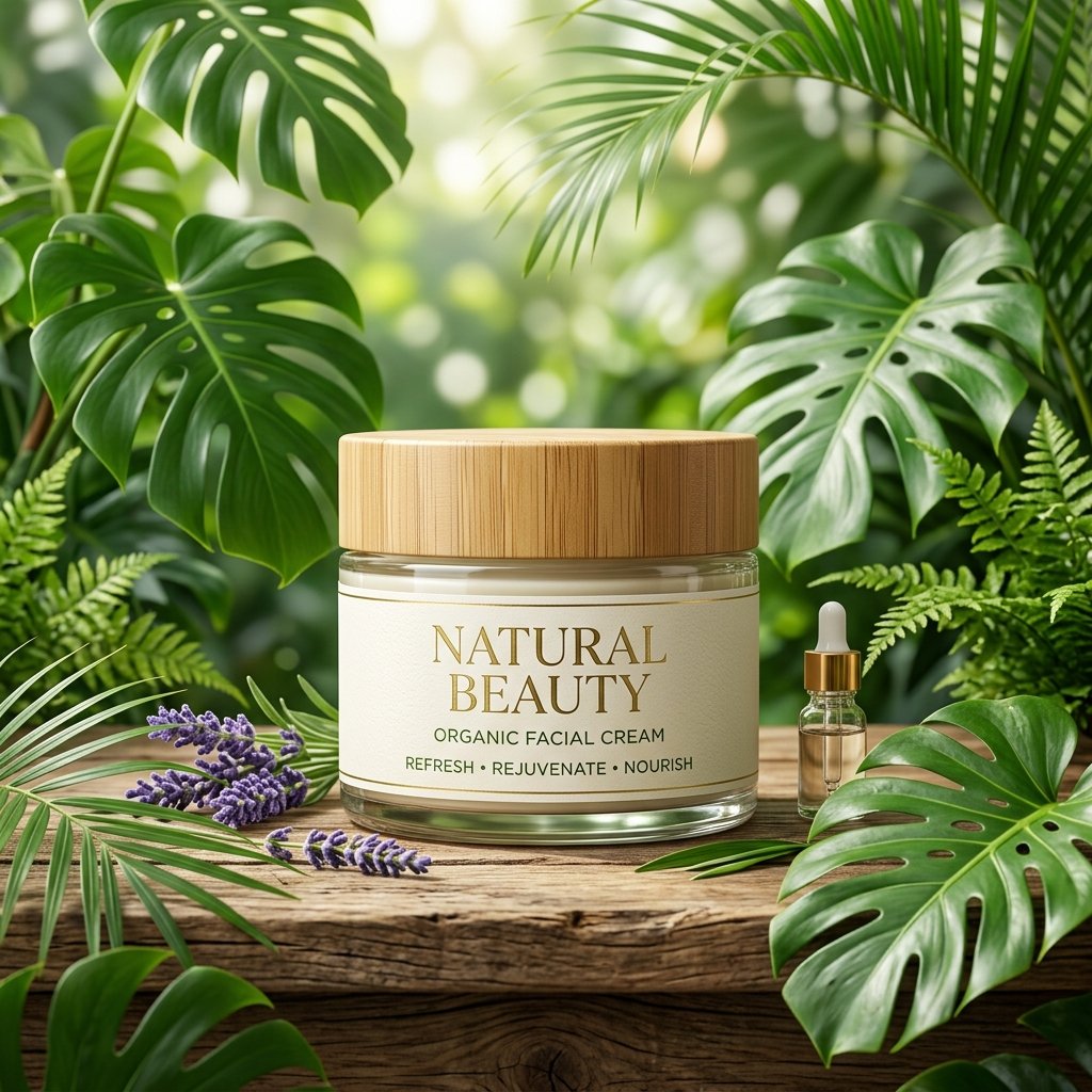 Natural Beauty skincare ad creative
